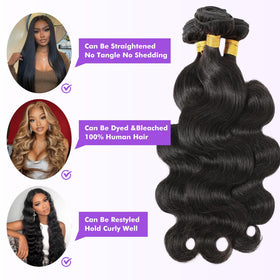 Fylora three-bundle set ready for quick weave or sew-in