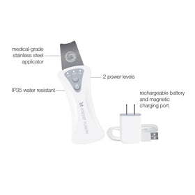 Bio-Therapeutic BT-Micro Fusion Ultrasonic Skin Exfoliation Tool – Deep Cleansing, Blackhead Extraction, 3 Modes, Rechargeable