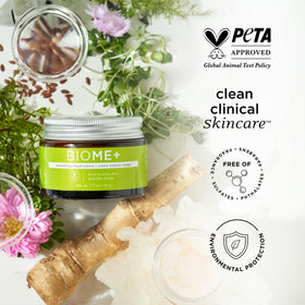 BIOME+ Smoothing Cloud Creme with squalane and hyaluronic acid ingredients for hydration