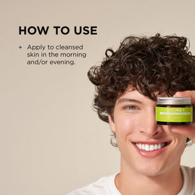 IMAGE Skincare BIOME+ packaging features recyclable glass jar and aluminum cap