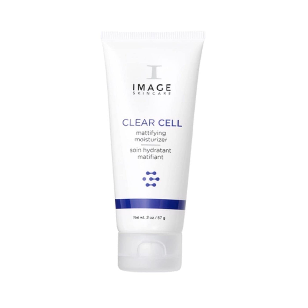 IMAGE Skincare CLEAR CELL Mattifying Moisturizer bottle shows lightweight hydration and shine control