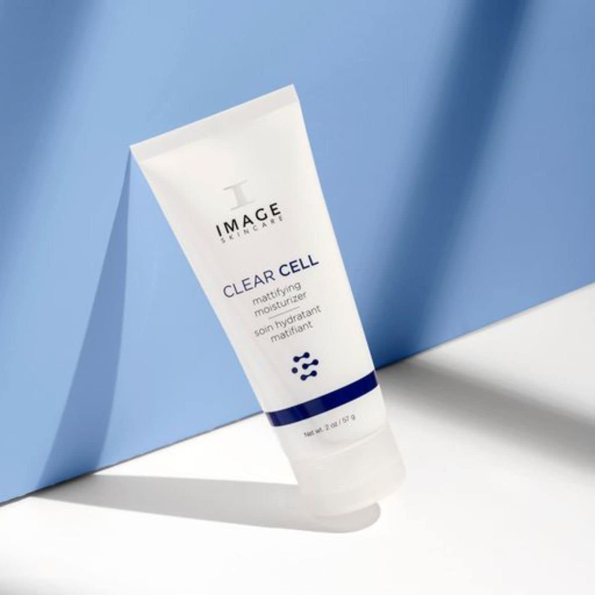 IMAGE Skincare CLEAR CELL Mattifying Moisturizer packaging on display for shelves