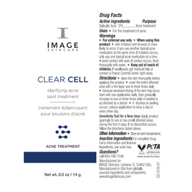 IMAGE Skincare Clear Cell compact 0.5 oz travel-friendly packaging