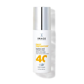IMAGE Skincare Daily Prevention Protect & Refresh Mist bottle delivering clear SPF 40 protection