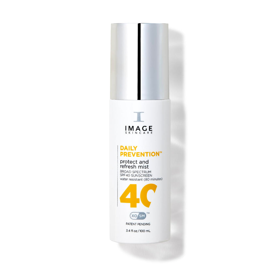 IMAGE Skincare Daily Prevention Protect & Refresh Mist bottle delivering clear SPF 40 protection