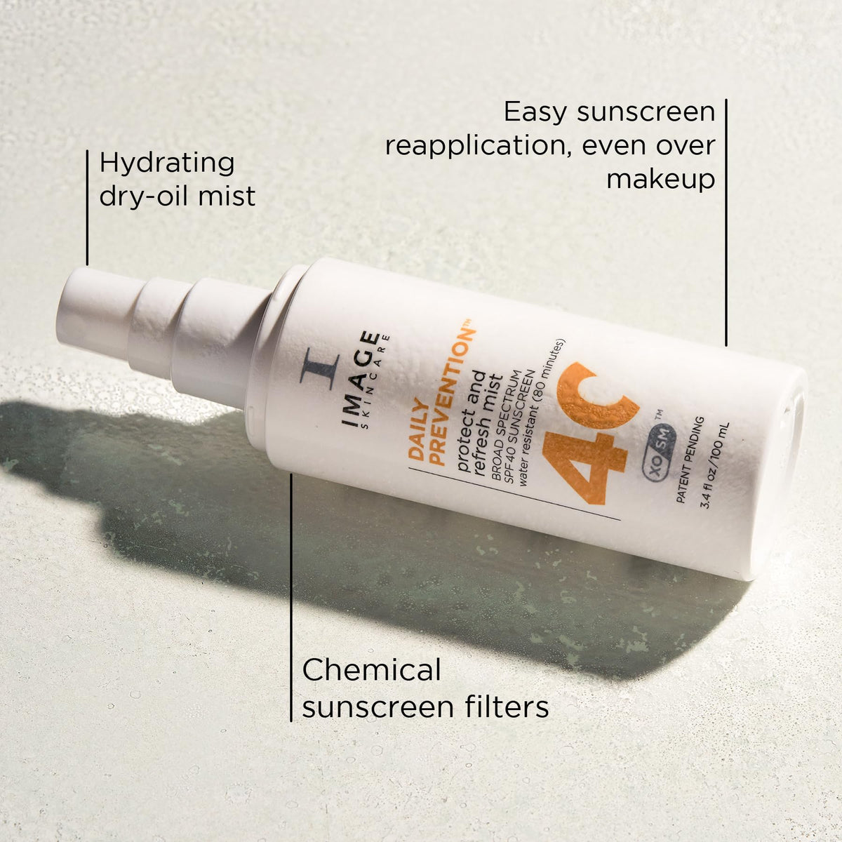IMAGE Skincare Daily Prevention Protect & Refresh Mist spray-on for fast sun protection over makeup