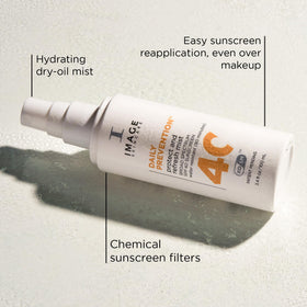IMAGE Skincare Daily Prevention Protect & Refresh Mist spray-on for fast sun protection over makeup
