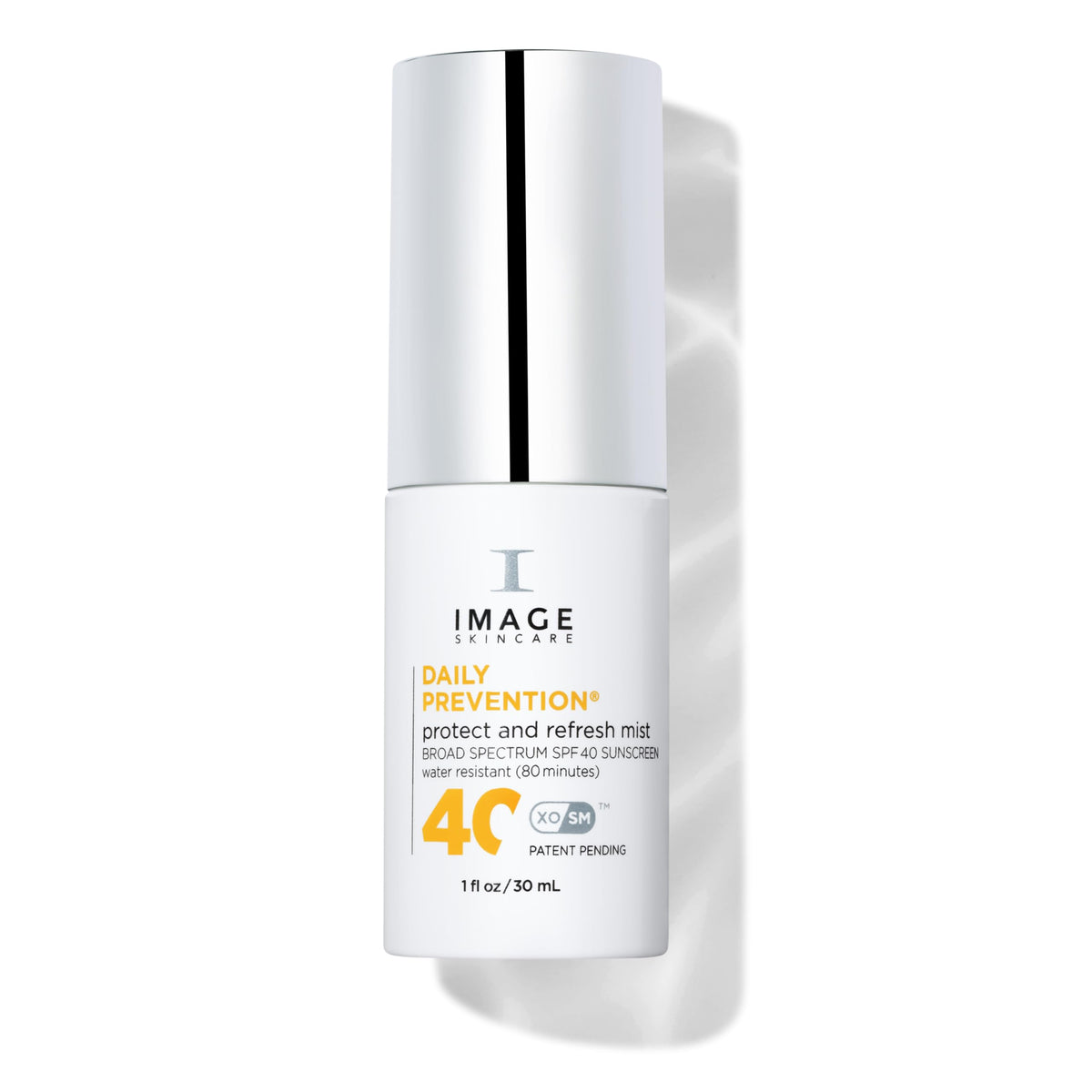 IMAGE Skincare DAILY PREVENTION Protect & Refresh Mist SPF 40 bottle for touchless protection.