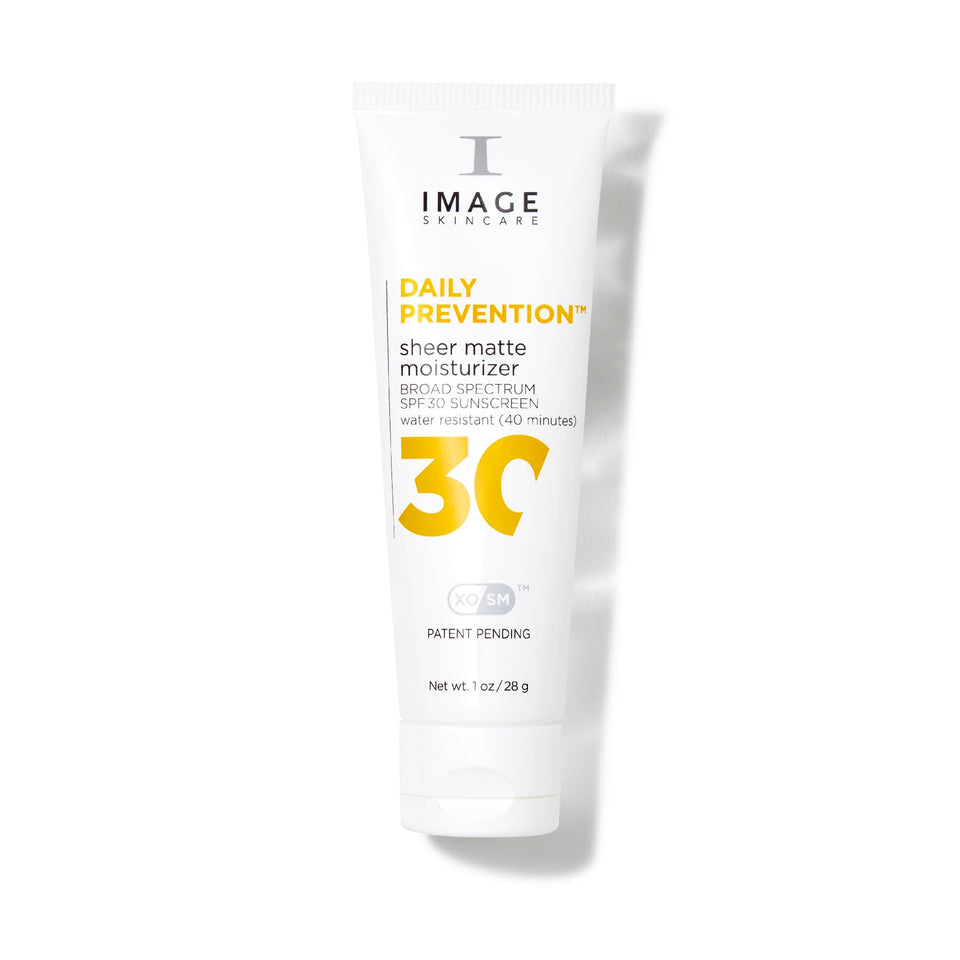 IMAGE Skincare DAILY PREVENTION SPF 30 bottle front reduces shine and hydrates.