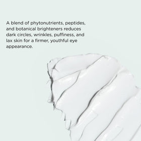 IMAGE Skincare ILUMA eye creme texture on skin demonstrates hydration and smoothing feel