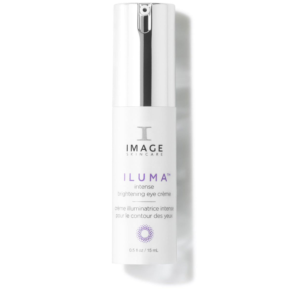 IMAGE Skincare ILUMA intense brightening eye creme bottle showcases under-eye brightening benefits
