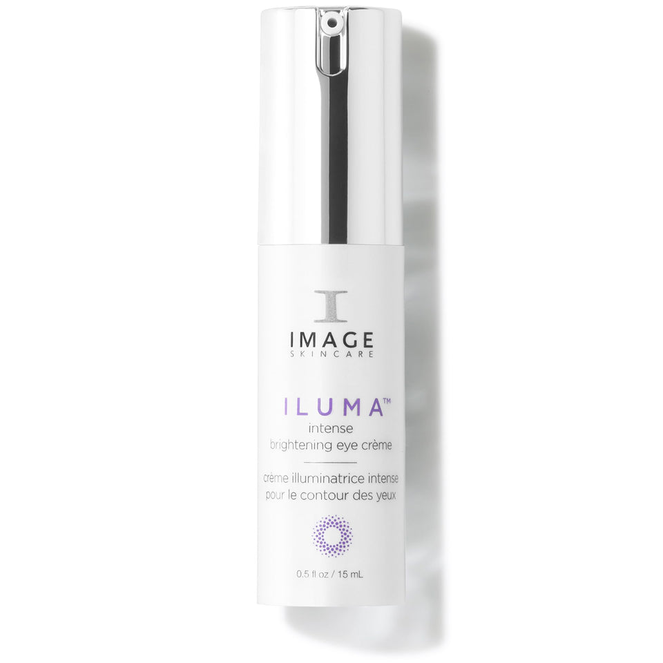 IMAGE Skincare ILUMA intense brightening eye creme bottle showcases under-eye brightening benefits