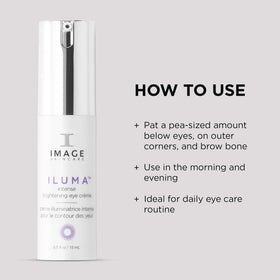 IMAGE Skincare ILUMA under-eye application demonstrated by hands