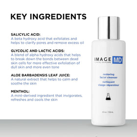 IMAGE Skincare MD Restoring Facial Cleanser creates a perfect canvas for serums