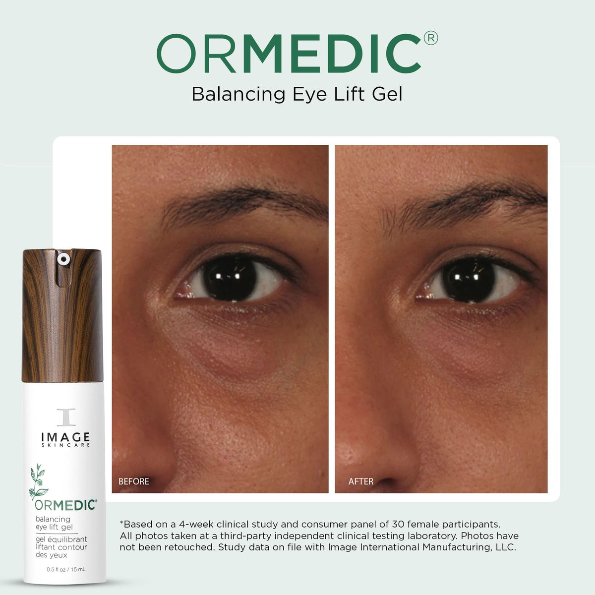 IMAGE Skincare ORMEDIC Balancing Eye Gel texture swirl for smooth application