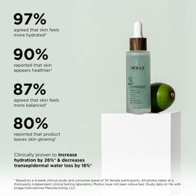 IMAGE Skincare ORMEDIC Balancing Serum with aloe vera for calming comfort on skin.