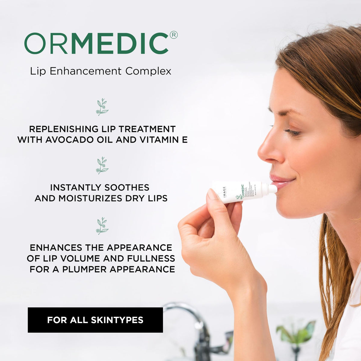 IMAGE Skincare Ormedic lip enhancement sheer pink provides natural gloss and fullness.