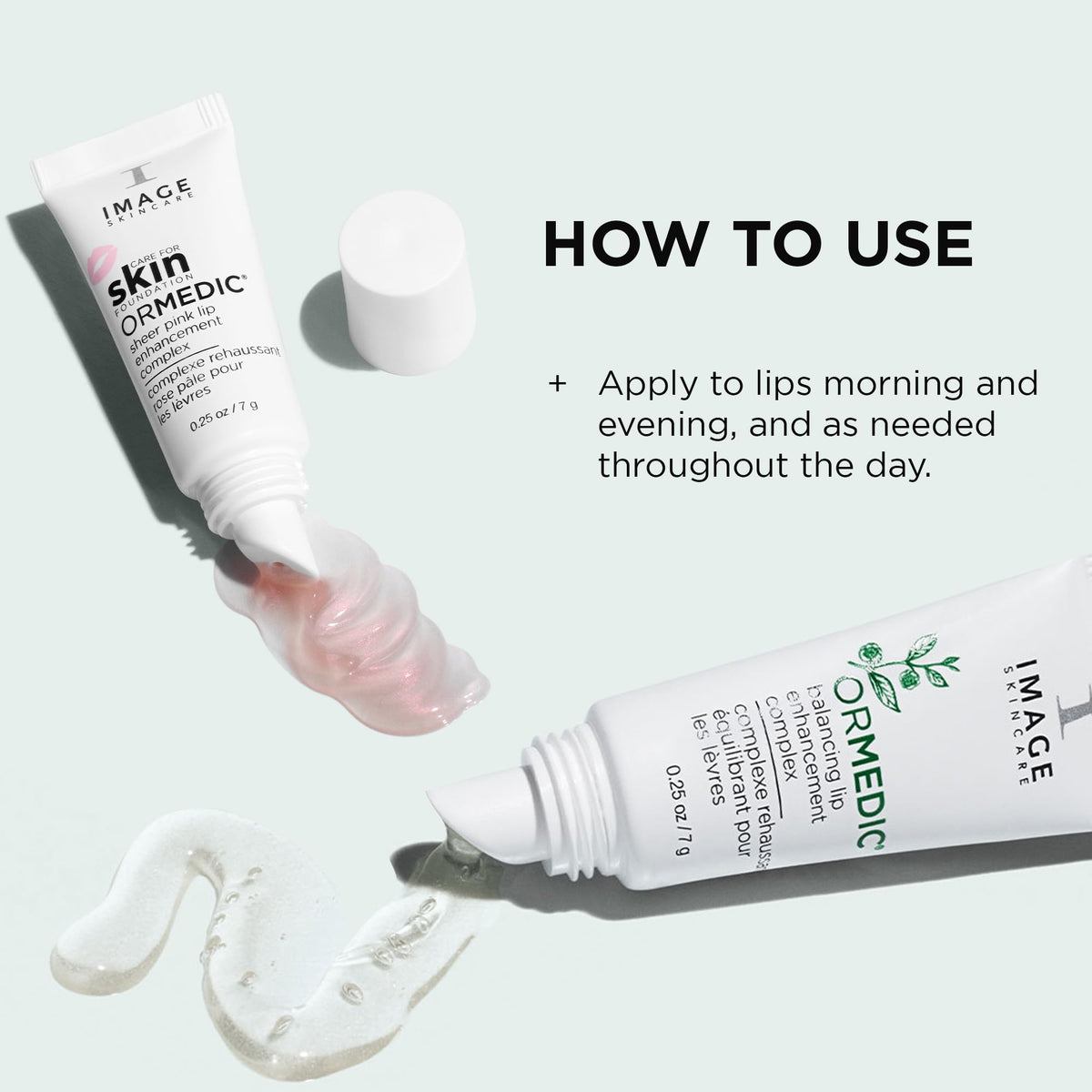IMAGE Skincare Ormedic two-piece set for deep lip hydration and visible volume.