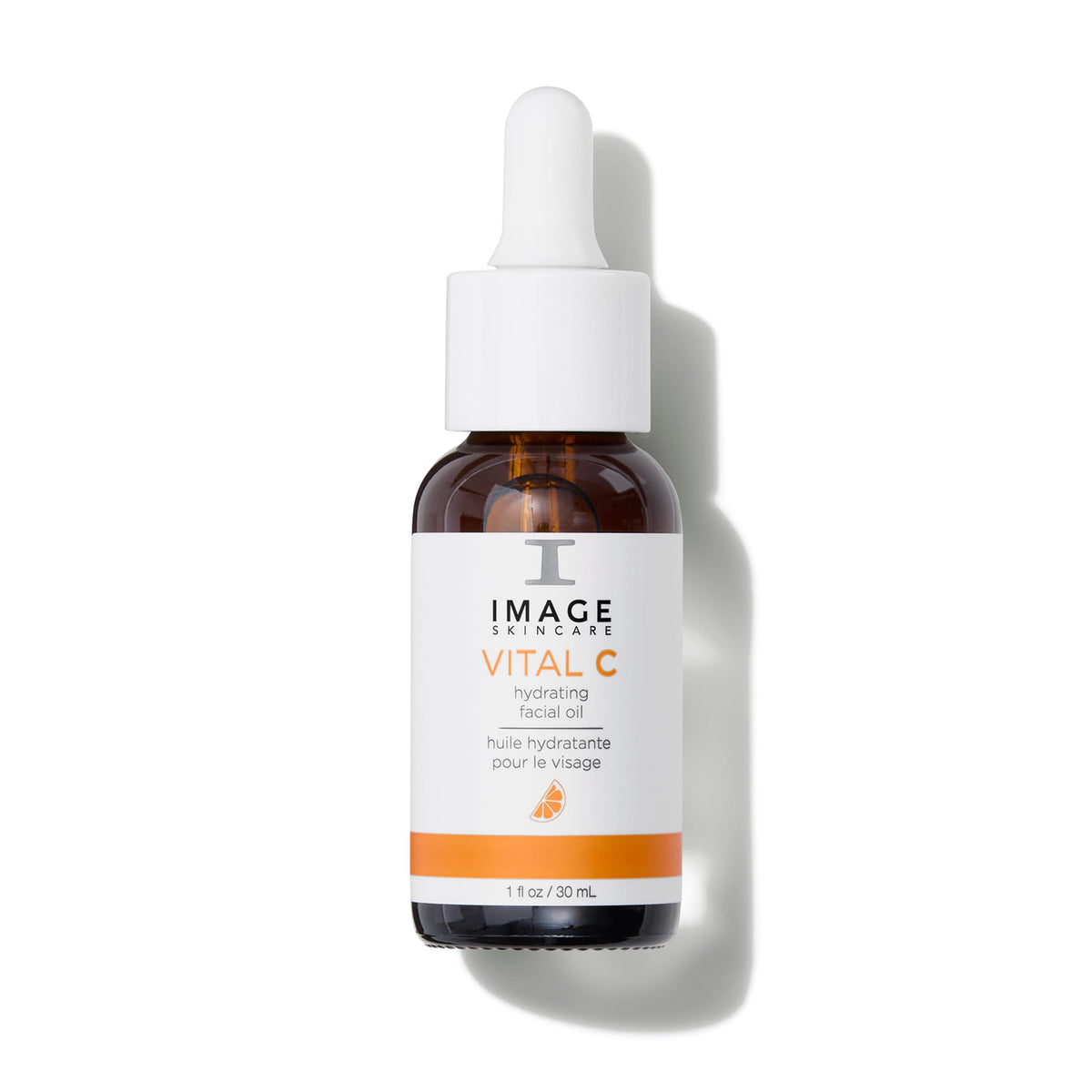 IMAGE Skincare Vital C Hydrating Facial Oil bottle pouring for easy application