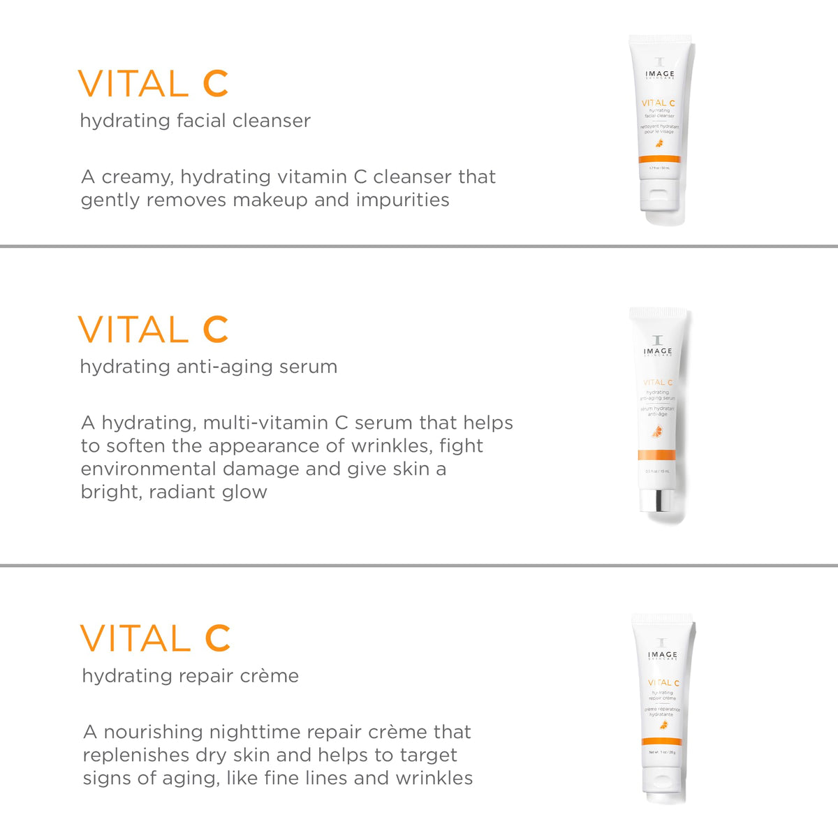 IMAGE Skincare Vital C repair crème tub for nourishment and firming feel.