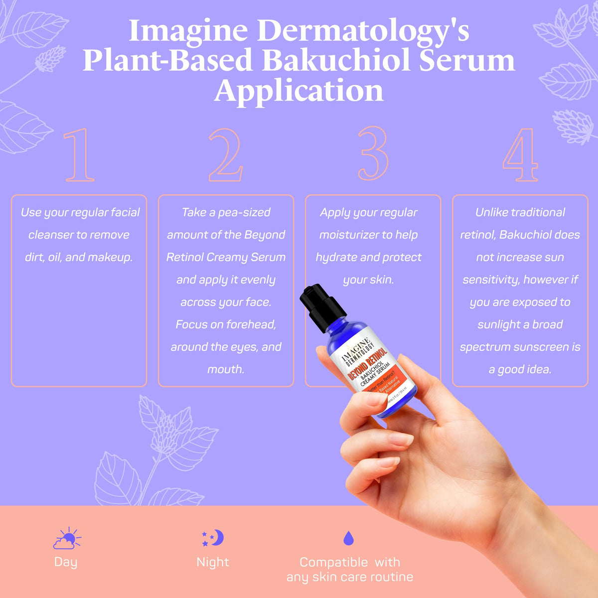Imagine Dermatology face and body use demonstrates versatile anti aging care in daily routines.