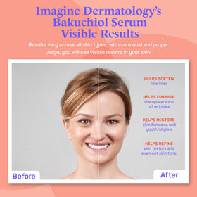 Imagine Dermatology creamy serum texture shot conveys luxurious feel and smooth application.