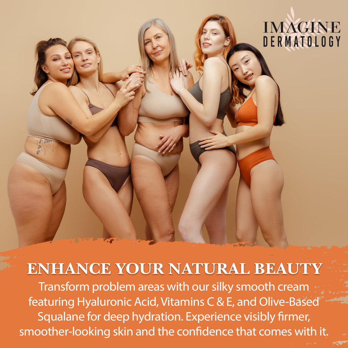 Imagine Dermatology CelluSolution 5 oz bottle offers long-lasting daily care.