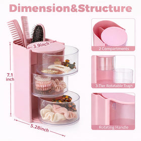 Imakmasion crystal-clear design lets you see all supplies at a glance for quick grabs.