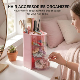 Imakmasion rotating base lets you find accessories fast during busy mornings.
