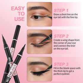 iMethod Black eyeliner 2-in-1 pack for versatile looks