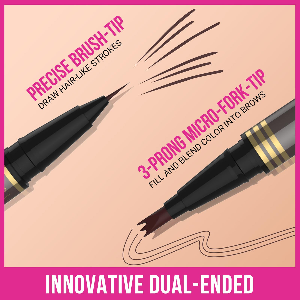 iMethod compact case keeps the brow pencil ready for touch-ups anywhere.