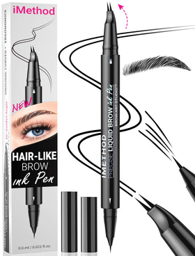 iMethod Curved Eyebrow Pen curved-tip application for natural hair-like strokes