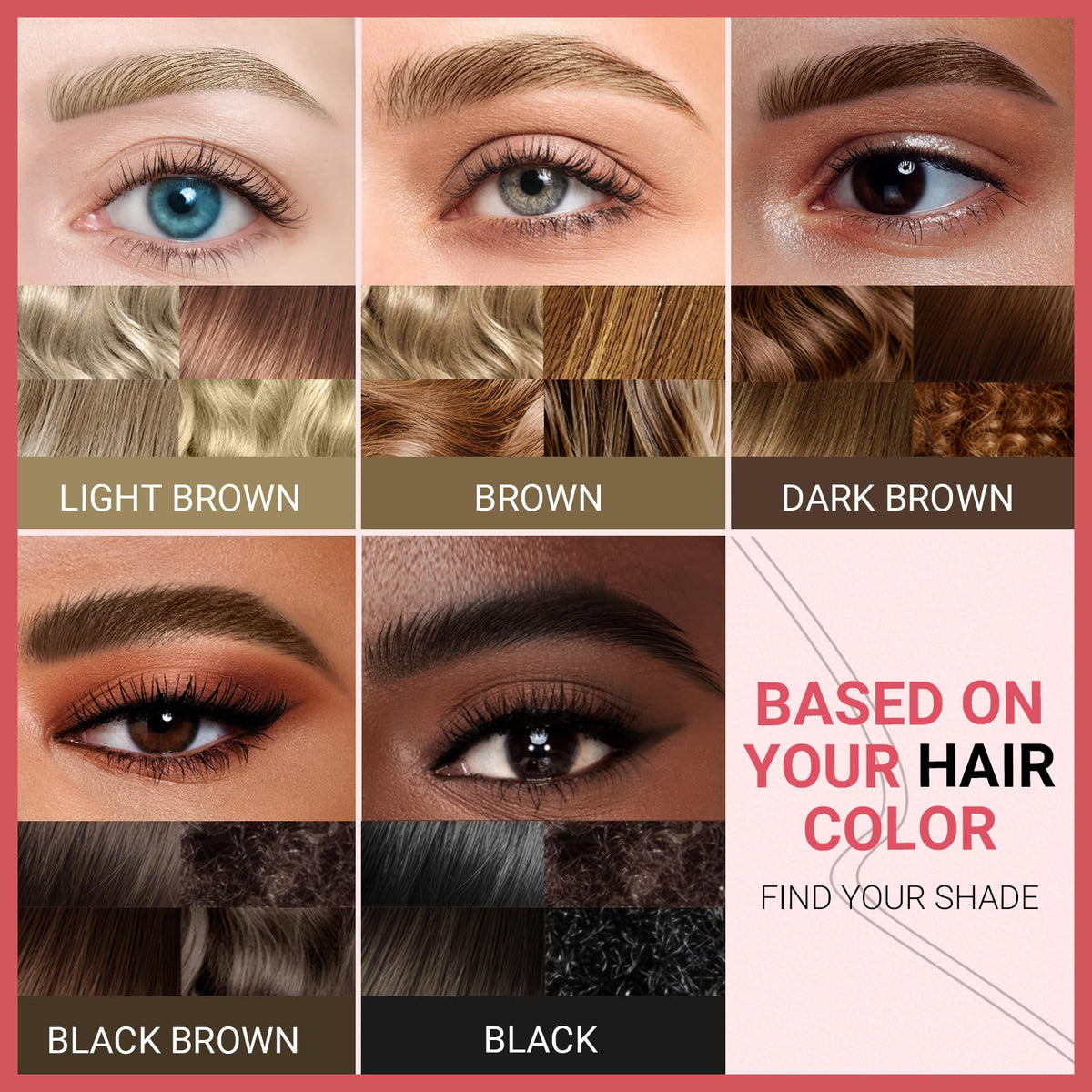 iMethod Curved Eyebrow Pen blonde shade swatch on skin demonstrates shade blend.
