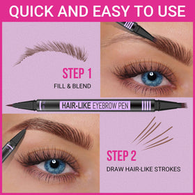 iMethod Eyebrow Pen beginner-friendly design simplifies outlining and filling.