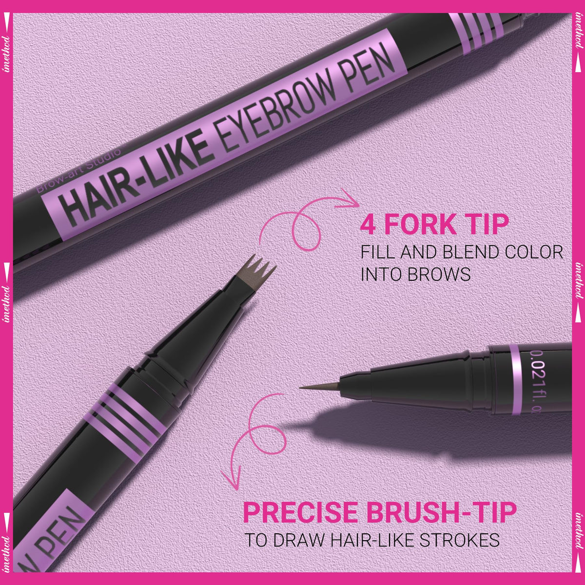 iMethod Eyebrow Pen long-lasting color for defined, everyday brows.
