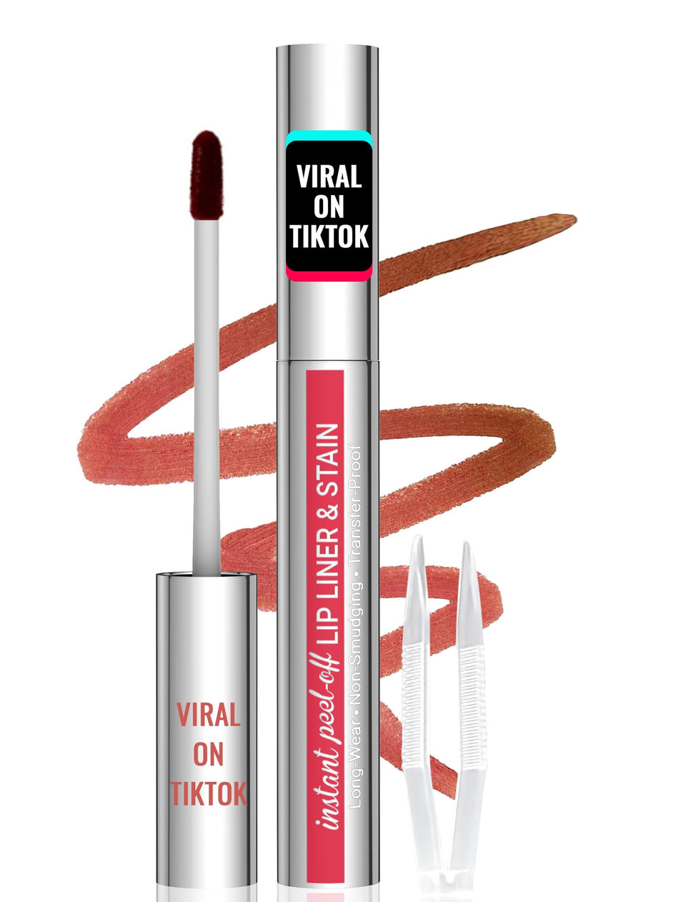 iMethod Lip Stain Cocoa bottle with long-lasting, water-resistant color.