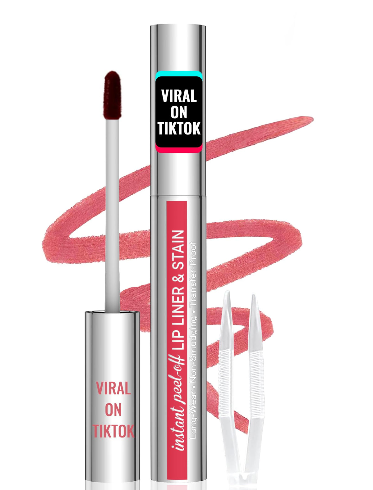 iMethod Lip Stain nude pink tube showing long-lasting color.