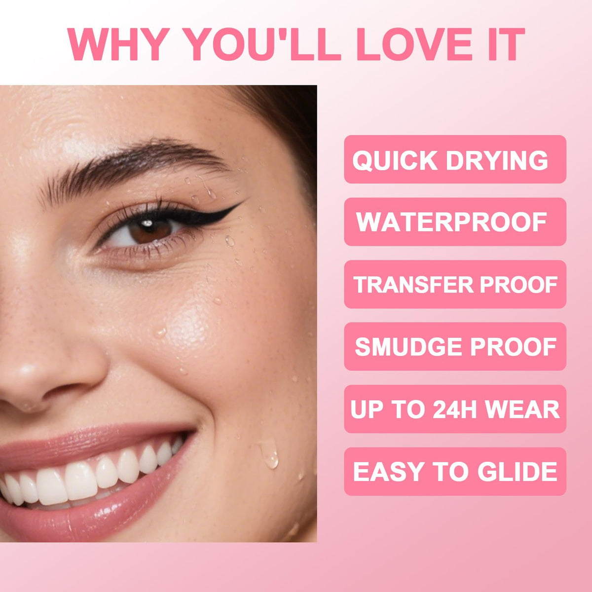 iMethod dual-ended pen delivers long-lasting wear with quick-dry formula.