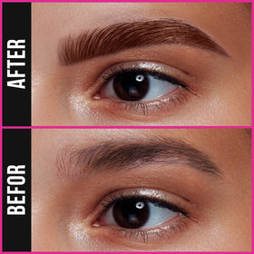 iMethod brush-tip close-up highlights subtle, realistic brow texture.