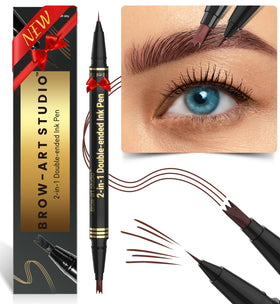 iMethod Microblading Eyebrow Pencil front view shows precise, hair-like strokes for natural brows.