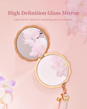 Imperblooms 180-degree foldable compact provides flexible angles during use.