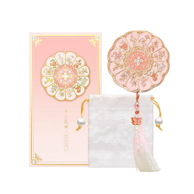 Imperblooms twelve flower goddesses compact mirror with double sides for precise touch-ups.