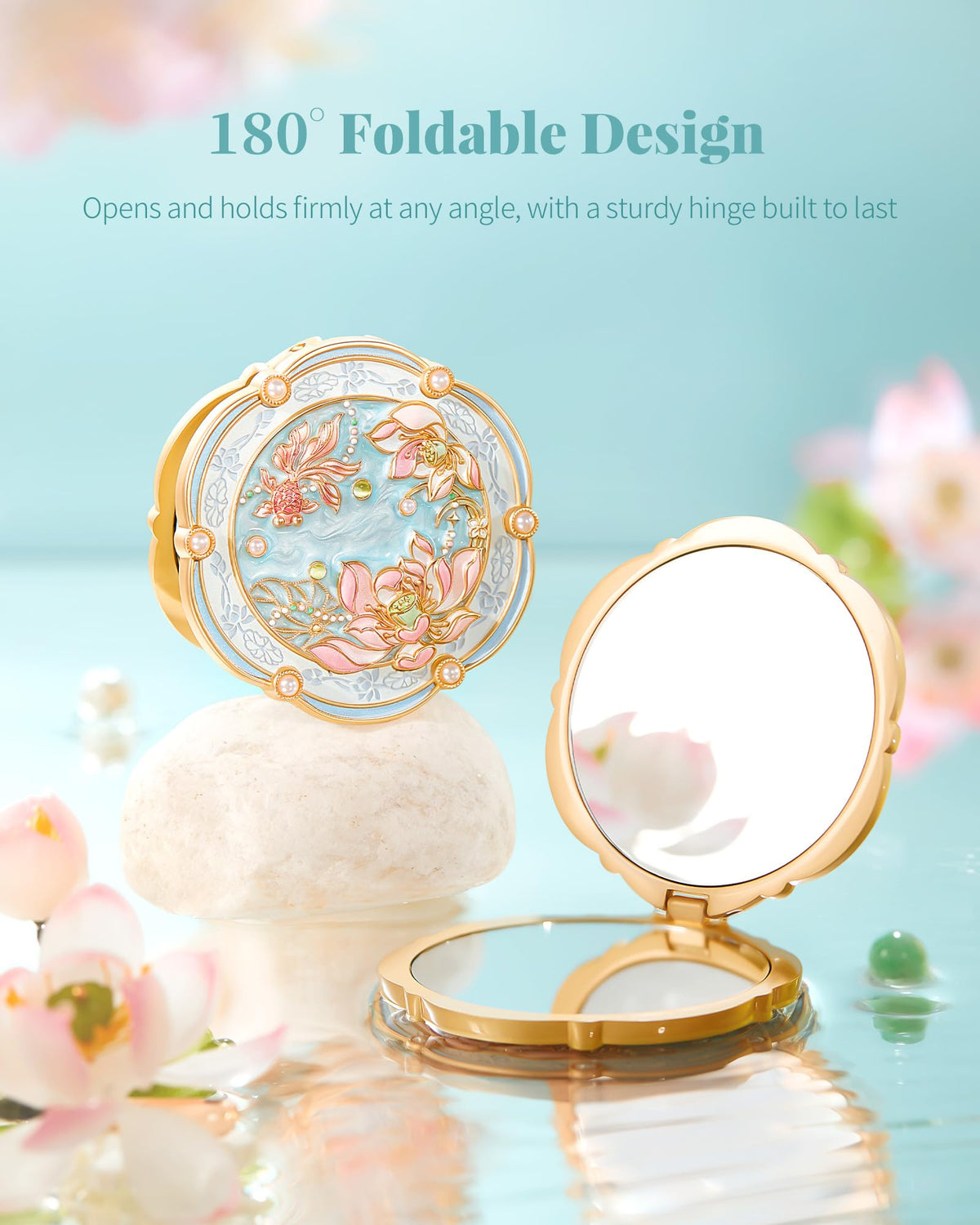 Imperblooms UV pearlescent finish adds a luxe look