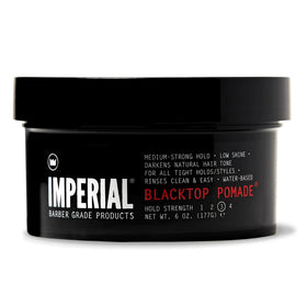 Imperial Black Top Pomade strong hold 6oz for lasting slick styles.