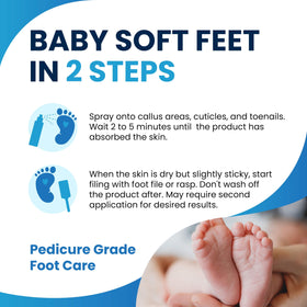 Imperial Feet pumice with spray for gentler skin renewal.