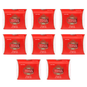 Imperial Leather bar soap close-up reveals fragrance notes including rose, cumin, and lavender.