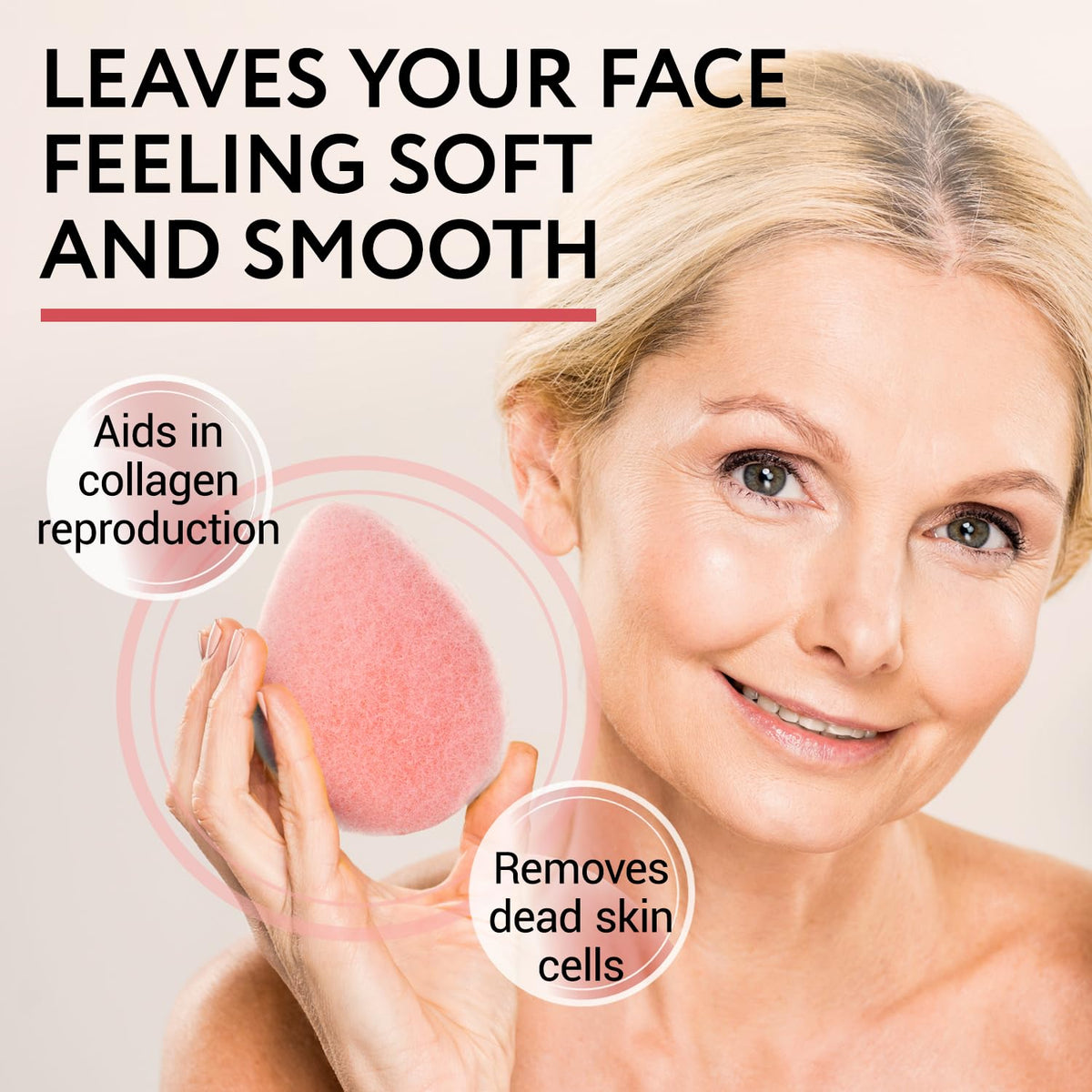 Close-up of IMPRESA exfoliating texture and plush surface