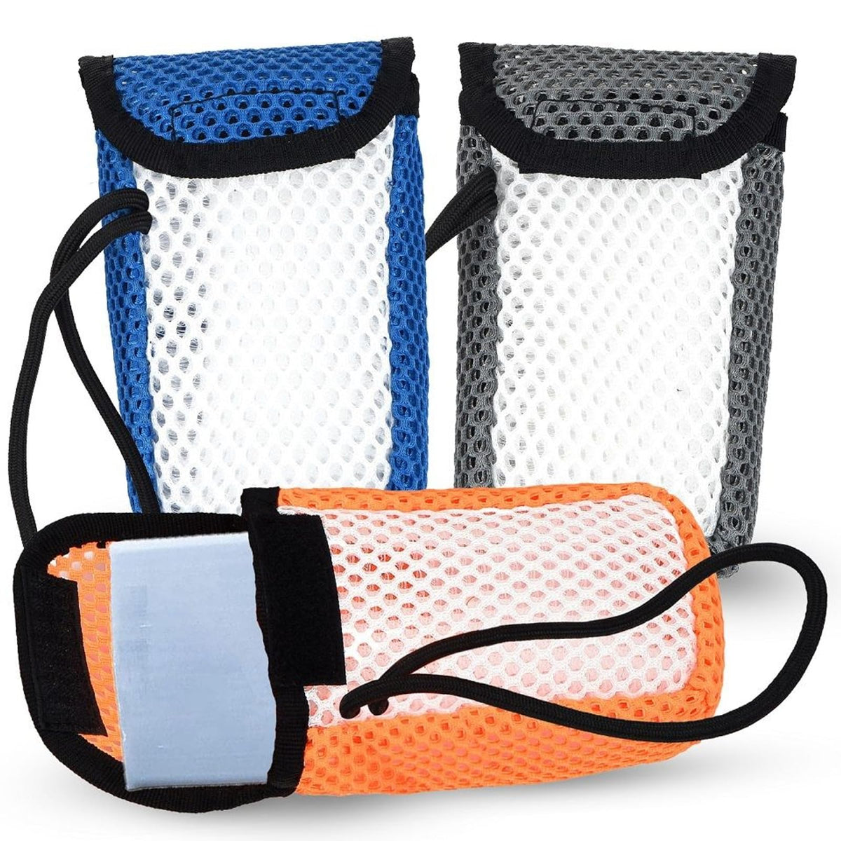 IMPRESA Exfoliating large bar soap saver pouch, dual-sided mesh for gentle lather and exfoliation.