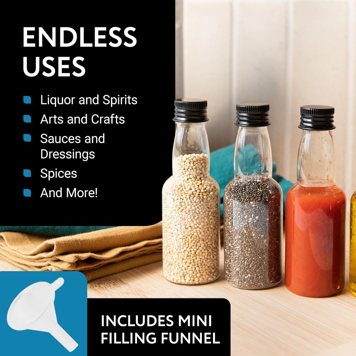 IMPRESA liquor bottles airtight seal keeps liquids secure during transport.
