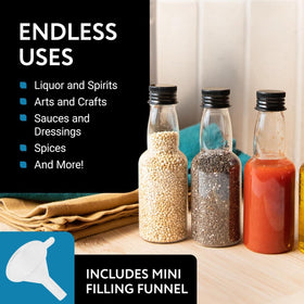 IMPRESA liquor bottles airtight seal keeps liquids secure during transport.